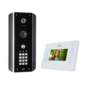 AES Styluscom-ABK architectural smart video intercom system with keypad and monitor